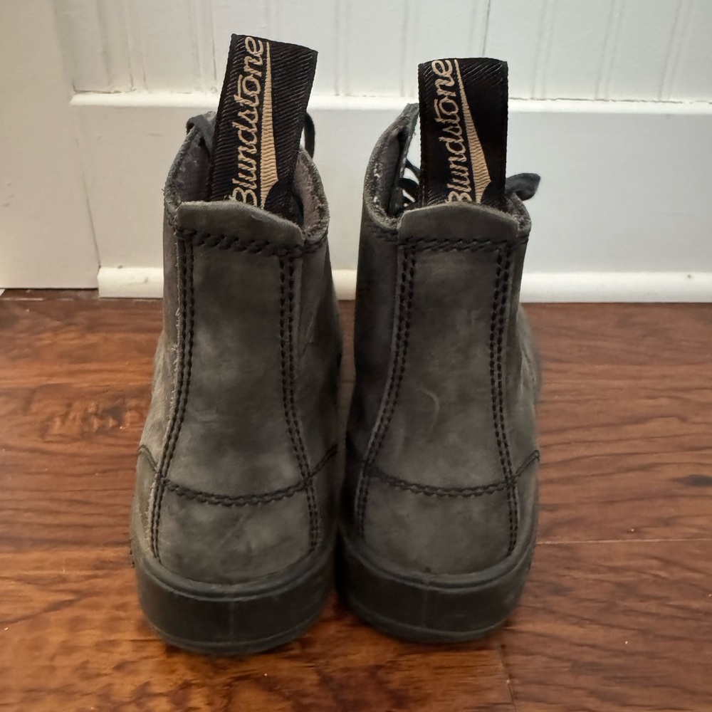 Blundstone Men's Charcoal Leather Boots - Picture 4 of 5